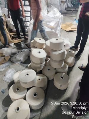 Water Affected Stock of Cotton Yarn